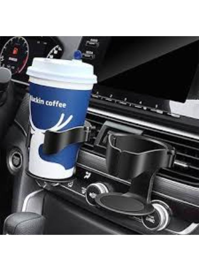 Adjustable Car Cup Holder And Air Vent Extender - Heavy-Duty Multifunctional Hanging Storage Box with Ergonomic Grip, Can Be Installed on The Dashboard for Storing Drinks, Snacks - Image 1